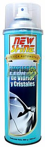 LIMPIADOR DE VIDRIOS Y CRISTALES SPRAY NEW SHINE (480 gr. / 550 ml)