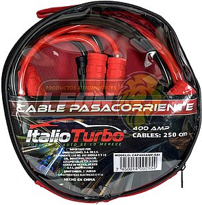 CABLE PASACORRIENTE 400 AMPS, 250 cm ITALIO TURBO