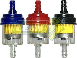 FILTRO GASOLINA P/MOTO PLASTICO 2600-0050 (COLORES SURTIDOS)