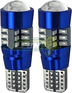FOCO PELLIZCO 12V 27 LEDS C/CANBUS, LUPA Y FUNCION ESTROBO AZUL (JGO. c/2 pz.) TUNIX