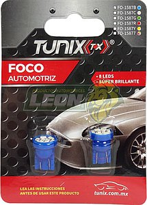 FOCO PELLIZCO 7 LEDS AZUL TUNIX (JGO. c/2 pz.)