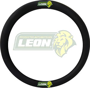 FUNDA P/VOLANTE TIPO PIEL NEGRA (TANGA) GRANDE CAMIONETAS