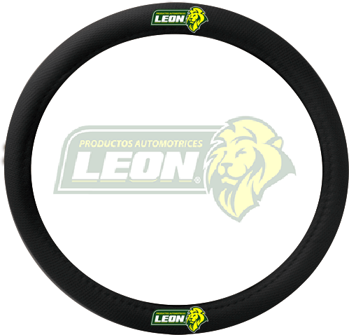 FUNDA P/VOLANTE TIPO PIEL NEGRA LISA C/HOYOS UNIVERSAL