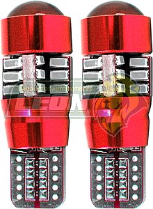 FOCO PELLIZCO 12V 27 LEDS C/CANBUS, LUPA Y FUNCION ESTROBO ROJO (JGO. c/2 pz.) TUNIX