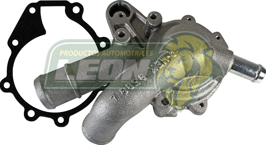 BASE BOMBA AGUA FORD ESCAPE 05Æ, MARINER 01-06 3.0L 6C. CON Y SIN BARRENO PARA POLEA TENSORA PLANA (INCLUYE JUNTA DE ASBESTO) (5L8Z-8501-AA)