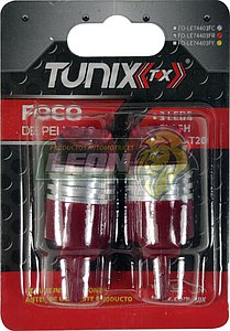 FOCOS DE PELLIZCO 7440, 3LED, CON CAPUCHA Y FUNCION DE FLASH, ROJO (PAR)