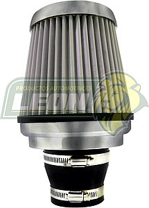FILTRO AIRE ALTO FLUJO C/COPLE INCLUIDO CROMADO