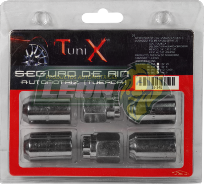 SEGUROS TUERCA RIN 14x1.50 mm TUNIX
