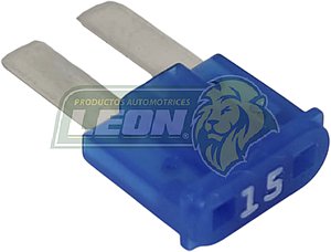 FUSIBLE CLAVIJA MICRO AZUL 15 AMP. PATAS LARGAS,2 TERMINALES MCA. LITTELFUSE