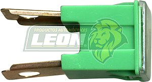 FUSIBLE T/MUELA MACHO 40 AMP. VERDE MODE