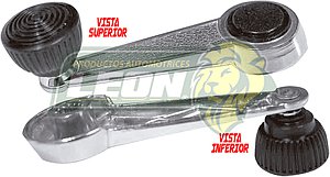 MANIJA VW SEDAN, COMBI 1.6, 1.8L 70-02 CROMADA METALICA REFORZADA T/O (M-10002, 321837581) (1 pza.) AE