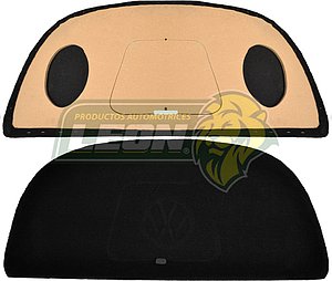 TAPA 1/2 LUNA TRASERA VW 1600 ALFOMBRA NEGRA ACONDICIONADA P/BOCINAS