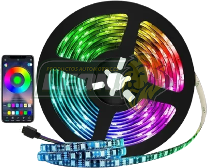 TIRA DE LED 2 MTS RGB 30 LED 12V (X ROLLO) 