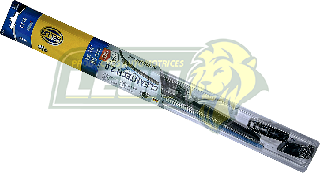 LIMPIADOR HELLA 14" CLEANTECH INDIVIDUAL (3A, 3F, 3H-8, 3T) 35 CM +/-5 MM (BANANA) 9XW14S 