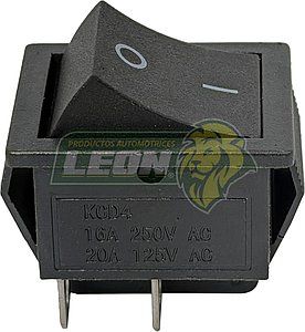 SWITCH TECLA SEMI CUADRADA GRANDE 2.5x3 cm "NEGRO"