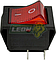 SWITCH TECLA SEMI CUADRADA GRANDE 2.5x3 cm "ROJO"