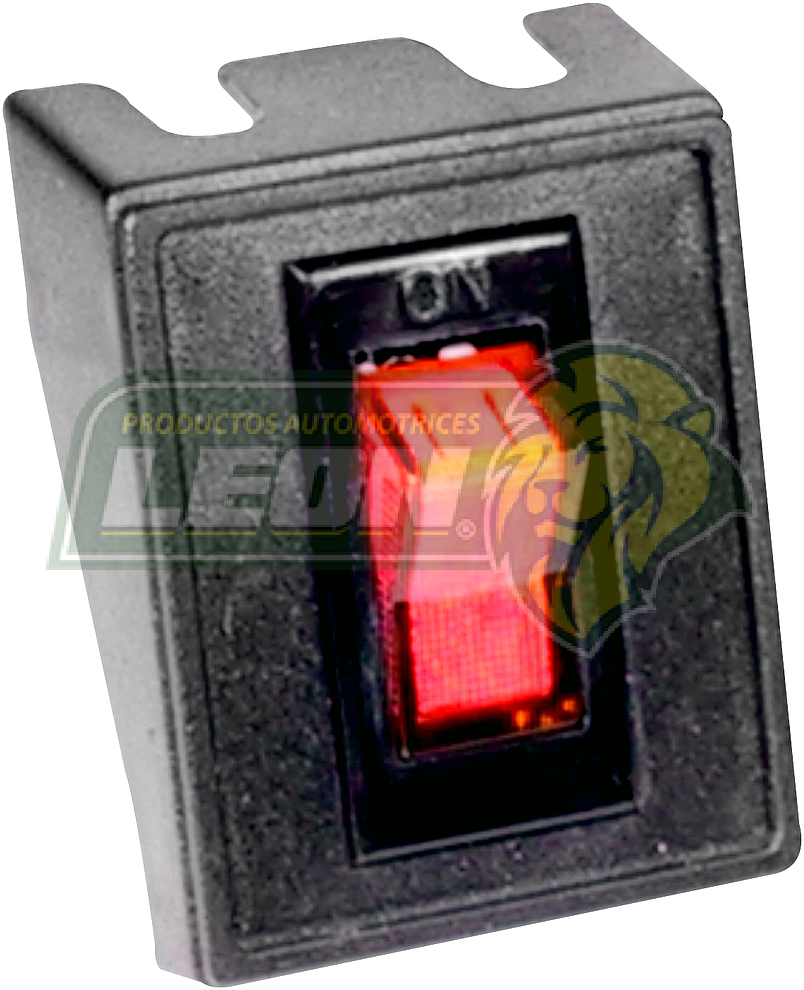 SWITCH DE TABLERO BOTON ROJO C/LUZ (JF9041 ROJO)