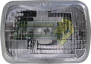 UNIDAD HALOGENO SELLADA H6054 12V 76/55W 3T. 18.5x14 cm.