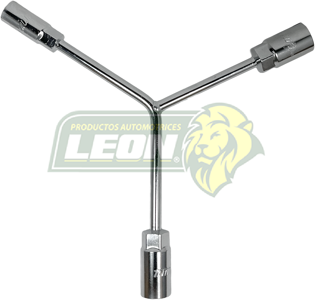 LLAVE o MANERAL EN “Y” CROMADA C/DADOS DE 14, 17, 19 mm