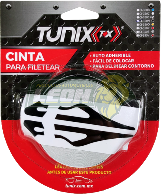 CINTA AUTOADHESIVA KATANA NEGRA (CI-350N) TUNIX = Y-3007