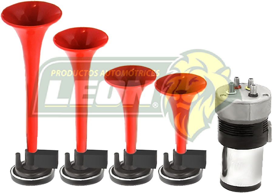 BOCINAS o CORNETAS MUSICALES “HIPODROMO” (JGO. c/4 pz.) (SJ1103/C)