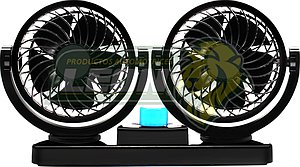 VENTILADOR DOBLE 4.5” ASPAS DE PLASTICO BASE PLANA (EXTENSION DE 2.3 mt)