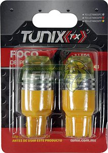 FOCOS DE PELLIZCO 7443, 3LED, CON CAPUCHA Y FUNCION DE FLASH, AMARILLO (PAR)