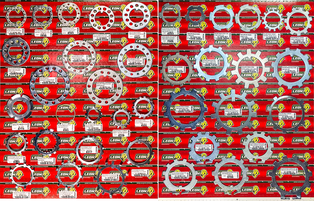 MUESTRARIO DE SEGUROS DE MAZA (JGO. c/2 TABLAS)