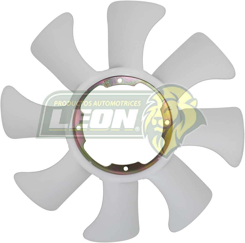 VENTILADOR PLASTICO NISSAN URVAN DIESEL 2.5L 09-10 HO777A 8 ASPAS 4 HOYOS CENTRO DE METAL ØI: 13-14.8 cm, ØE: 40 cm