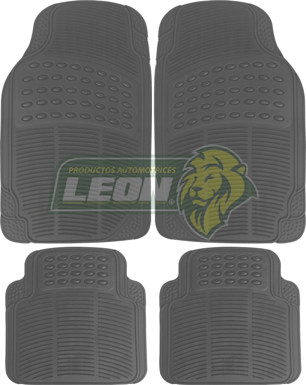 TAPETE HULE GRUESO GRIS UNIVERSAL (JGO. c/4 pz.)