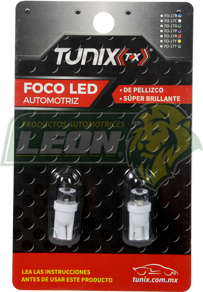 FOCO PELLIZCO LED BLANCO JGO TUNIX