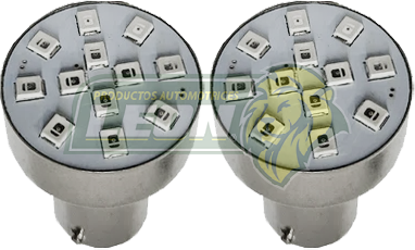 FOCO 1141 12V 12 LEDS 1 POLO AZUL (JGO. c/2 pz.) TUNIX