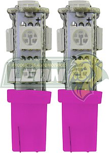 FOCO PELLIZCO 9 LEDS ROSA X PAR (TUNIX) FO-1589PK