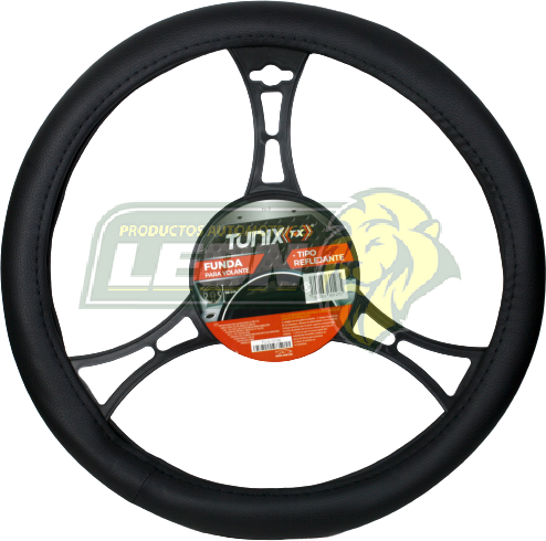 FUNDA P/VOLANTE MEDIANO DE 38 cm LISA NEGRO