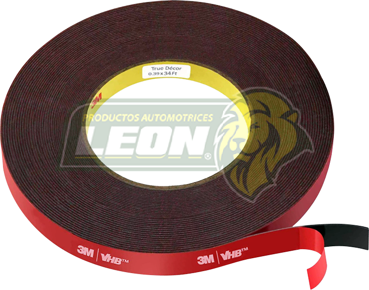 CINTA PEGA MOLDURA “3M” 1/2” ANCHO x 5 mt. DE LARGO