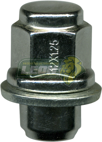 TUERCA CROMADA PLACACERO TIIDA, ALTIMA 12x1.25x37 mm LL.21 mm c/RONDANA FLOTANTE (2028A)