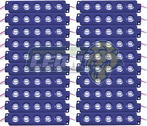 MODULO 5 ULTRA LEDS COB 5.6x3x8 cm T/ENCAPSULADO AZUL (M5/CG-CDI) (20 TIRAS)