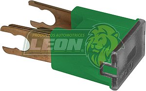 FUSIBLE MUELA MACHO 40 AMP HORQUILLA = ARE40-URV VERDE