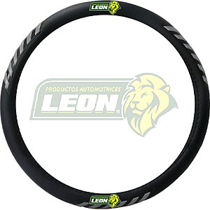 FUNDA P/VOLANTE DE VINIL NEGRA C/REFLEJANTE FLECHAS PLATA UNIVERSAL