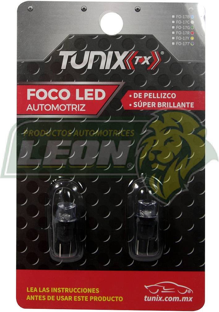 FOCO 158 1-LED 7-COLORES TUNIX T/ABANICO