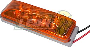 PLAFON AMBAR CAJA DE MUERTO 10 LEDS 12V