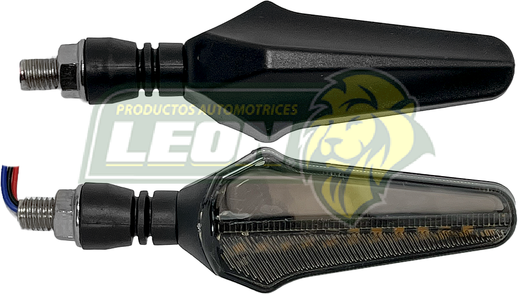 LAMPARA DIRECCIONAL PARA MOTO c/28 LEDS FLECHAS TIPO GEL FLASH  (JGO. c/2 pzas.)