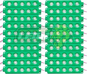MODULO 5 ULTRA LEDS COB 5.6x3x8 cm T/ENCAPSULADO VERDE (M5/CG-CDI) (20 TIRAS)