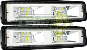FARO RECTANGULAR 12 HIPER LEDS 15 X 3.8 CM 18W ( PAR )