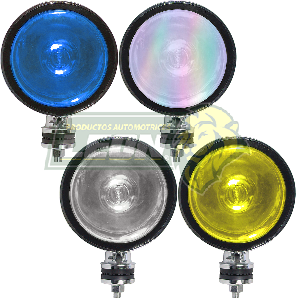 FARO REDONDO 5” AZUL, TORNASOL, CLARO, AMARILLO T/JACKMAN (FA-5) (JGO. c/2 pz.) = HY011