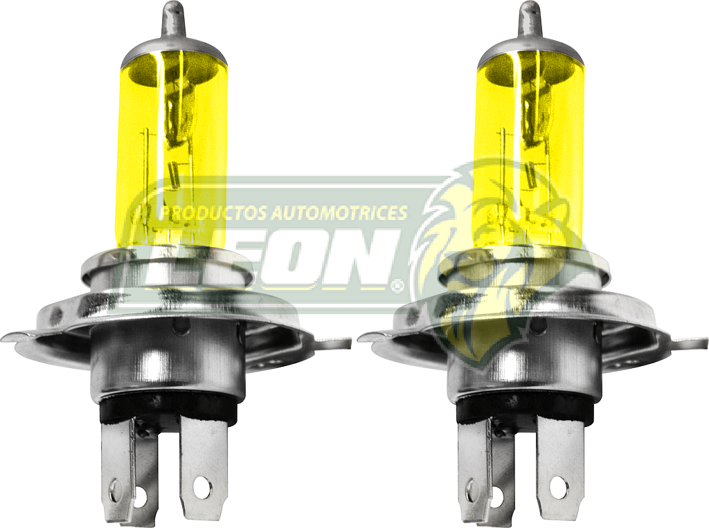 FOCO HALOGENO H4 12V 80W AMARILLO (EMPAQUE JGO. c/2 pz.) TUNIX