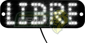 BANDERA LETRERO TAXI 45 LED BLANCO C/CHUPON