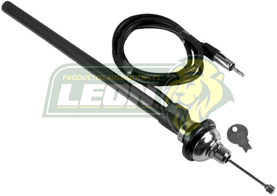 ANTENA UNIVERSAL OCULTA CROMADA 4 SECCIONES (481N) C/LLAVE