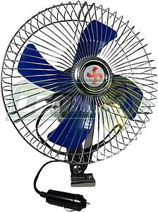 VENTILADOR PLASTICO 12W OSCILATORIO 8" AZUL = FAN13508SP