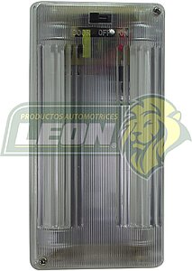PLAFON LUZ INTERIOR RECT. BLANCO Y AZUL